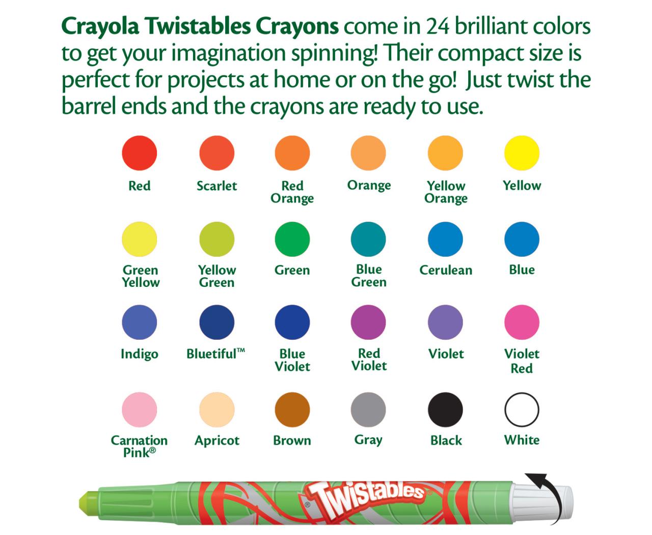 24 twistable crayons