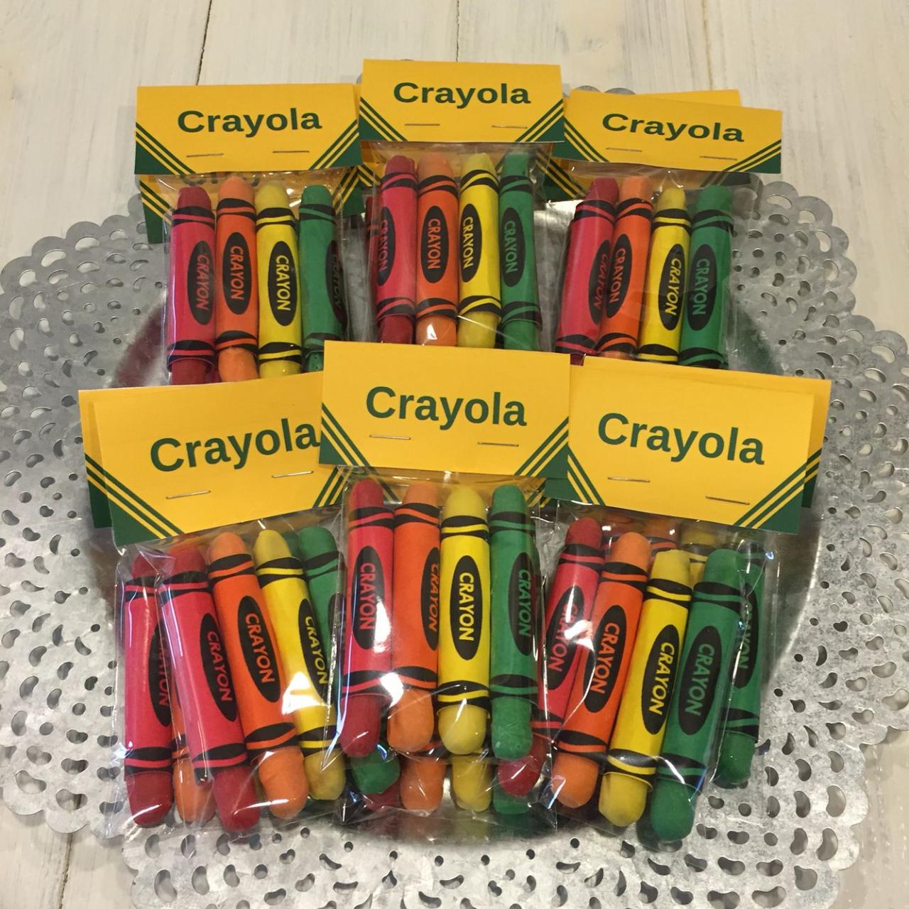 crayons for party favors