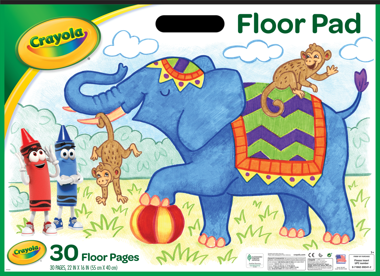 crayola floor pad