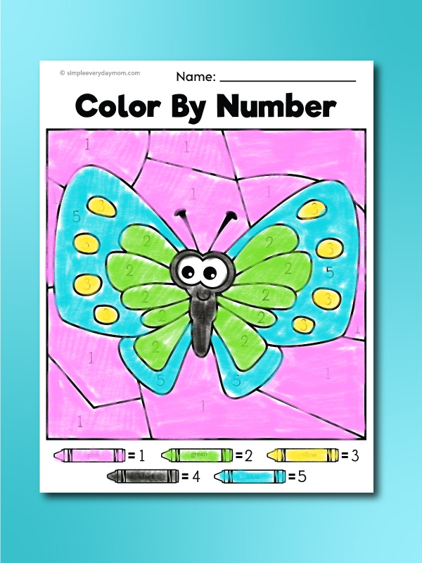 Let's Fly into the World of Color-by-Number Butterflies!