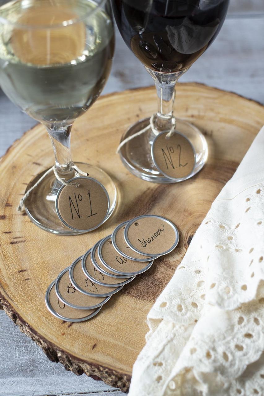 glass wine markers