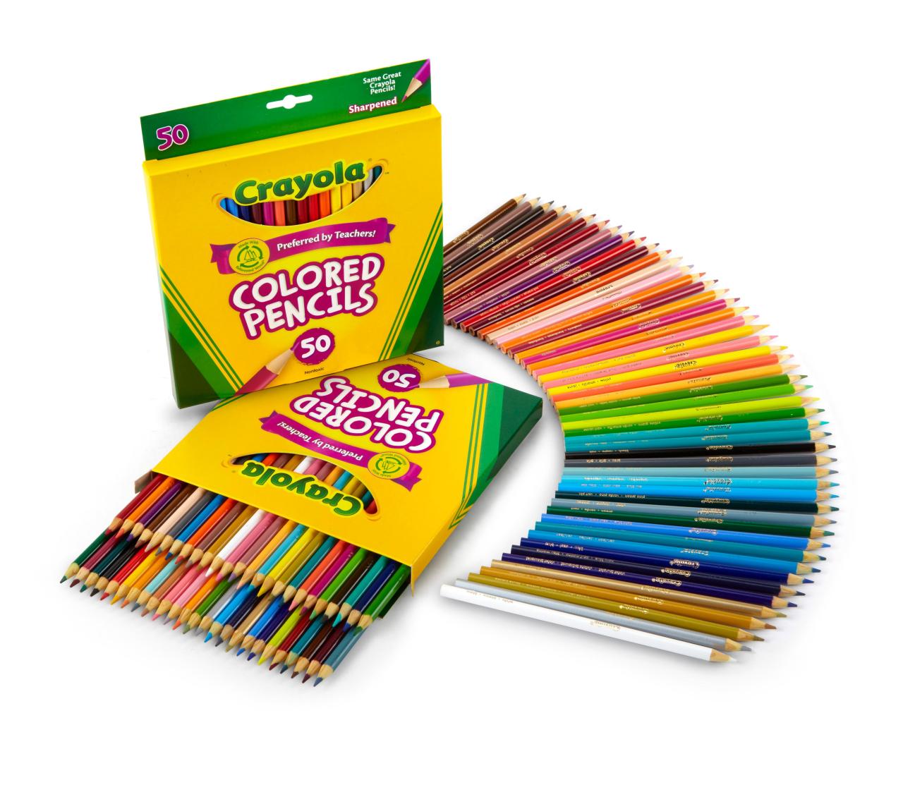 50 colored pencils