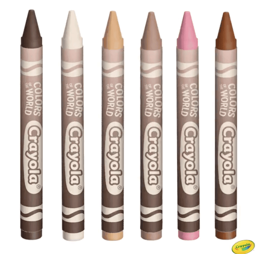 skin colour crayons