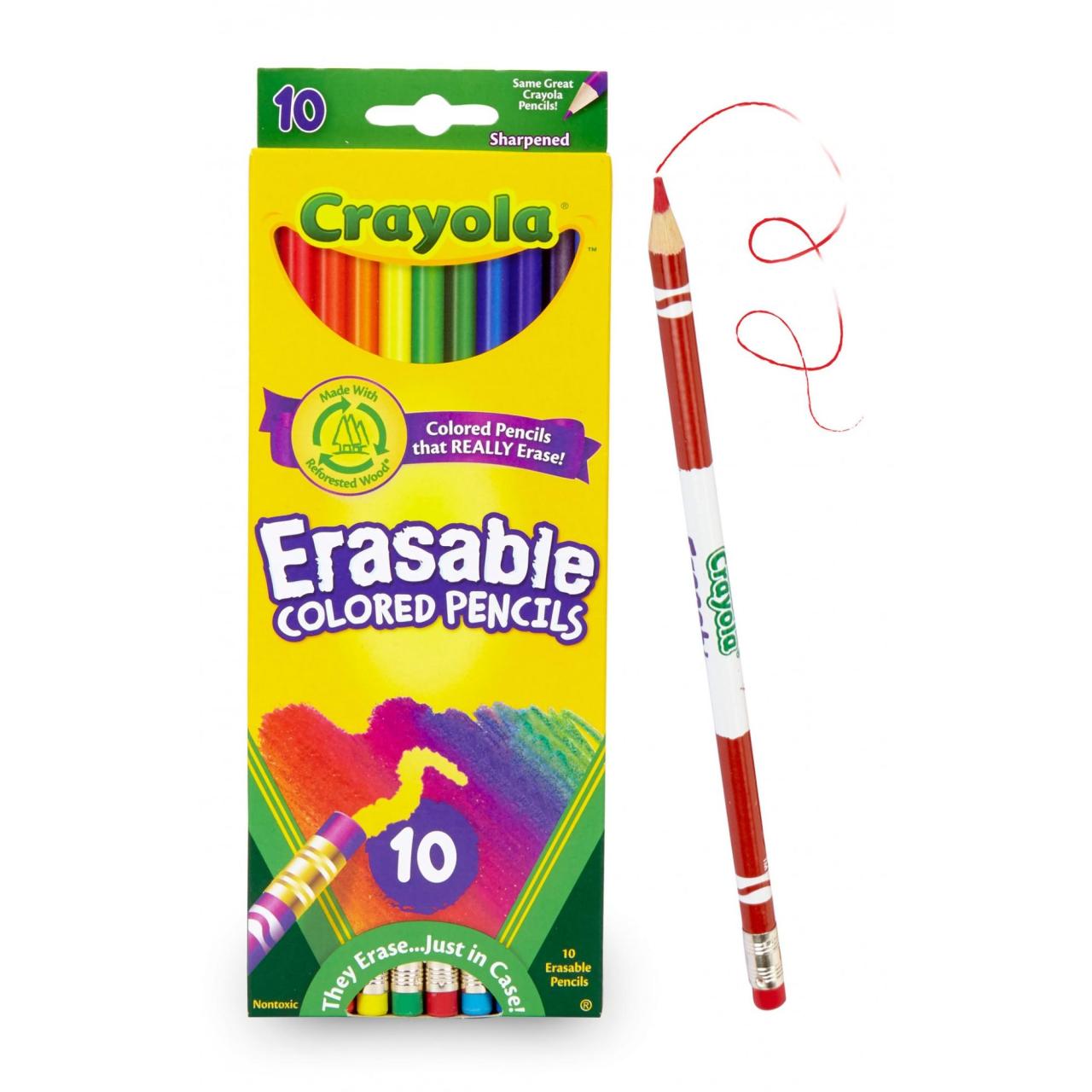 crayola erasable colored pencils