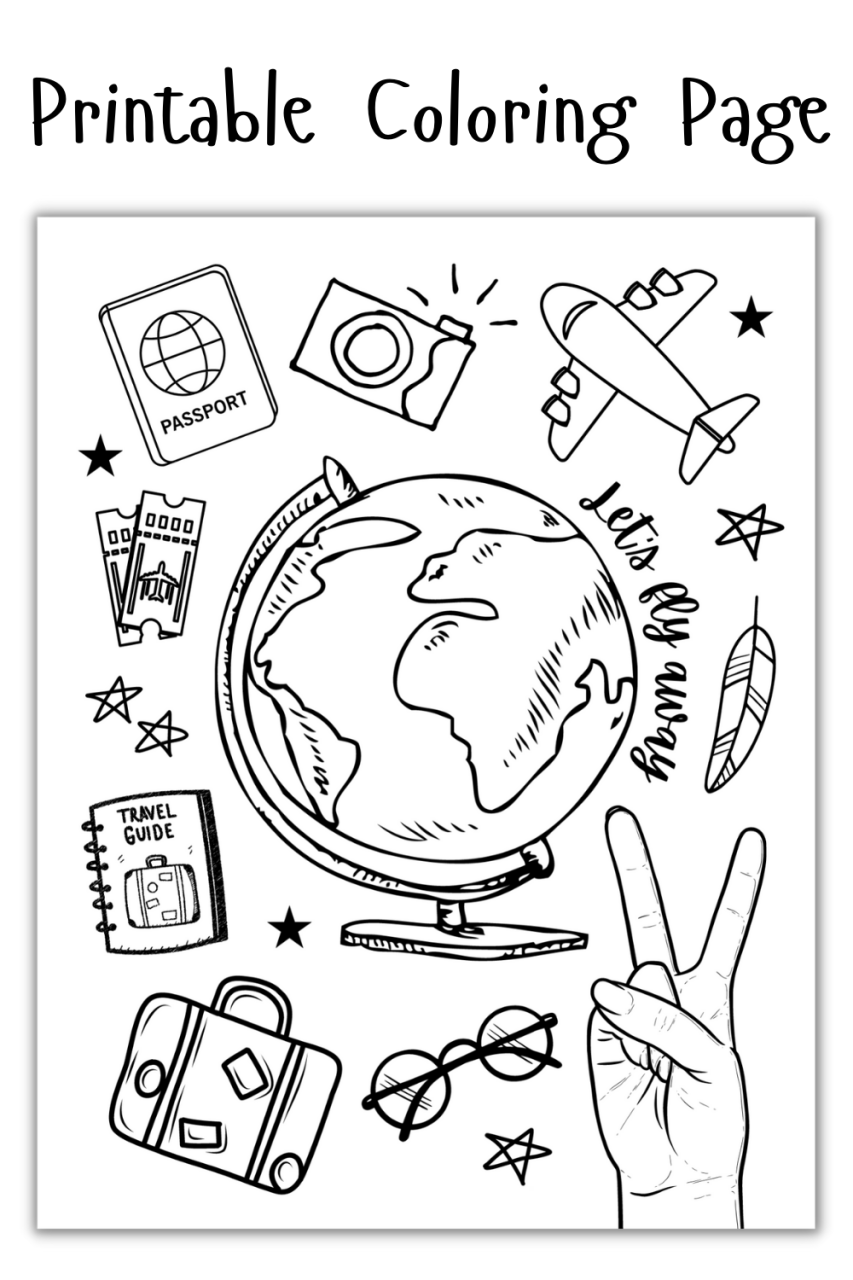 Let's Go on a Drawing Adventure! Transportation Coloring Sheets!