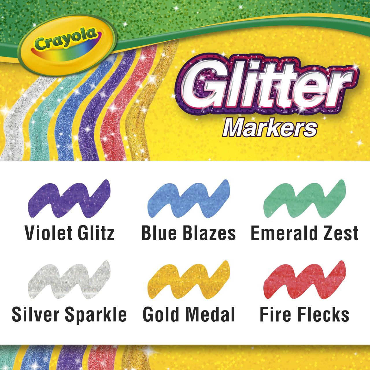 Let's Spark Your Imagination with Crayola Glitter Markers!