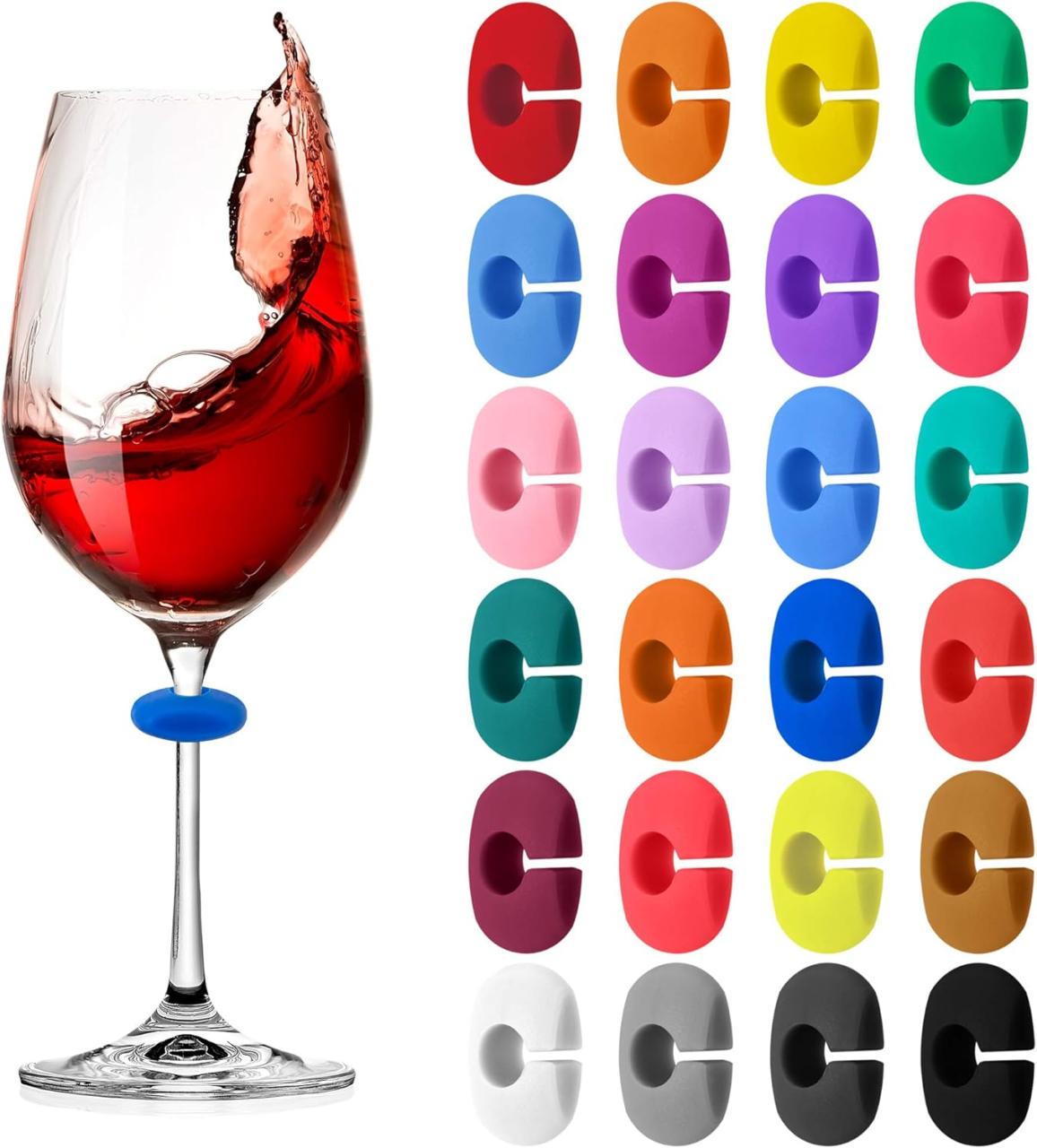 glass wine markers