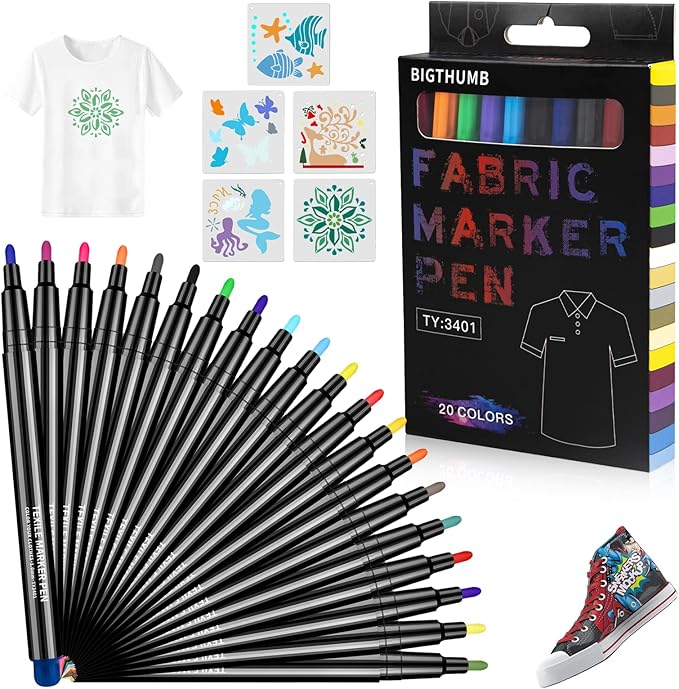 washable textile marker