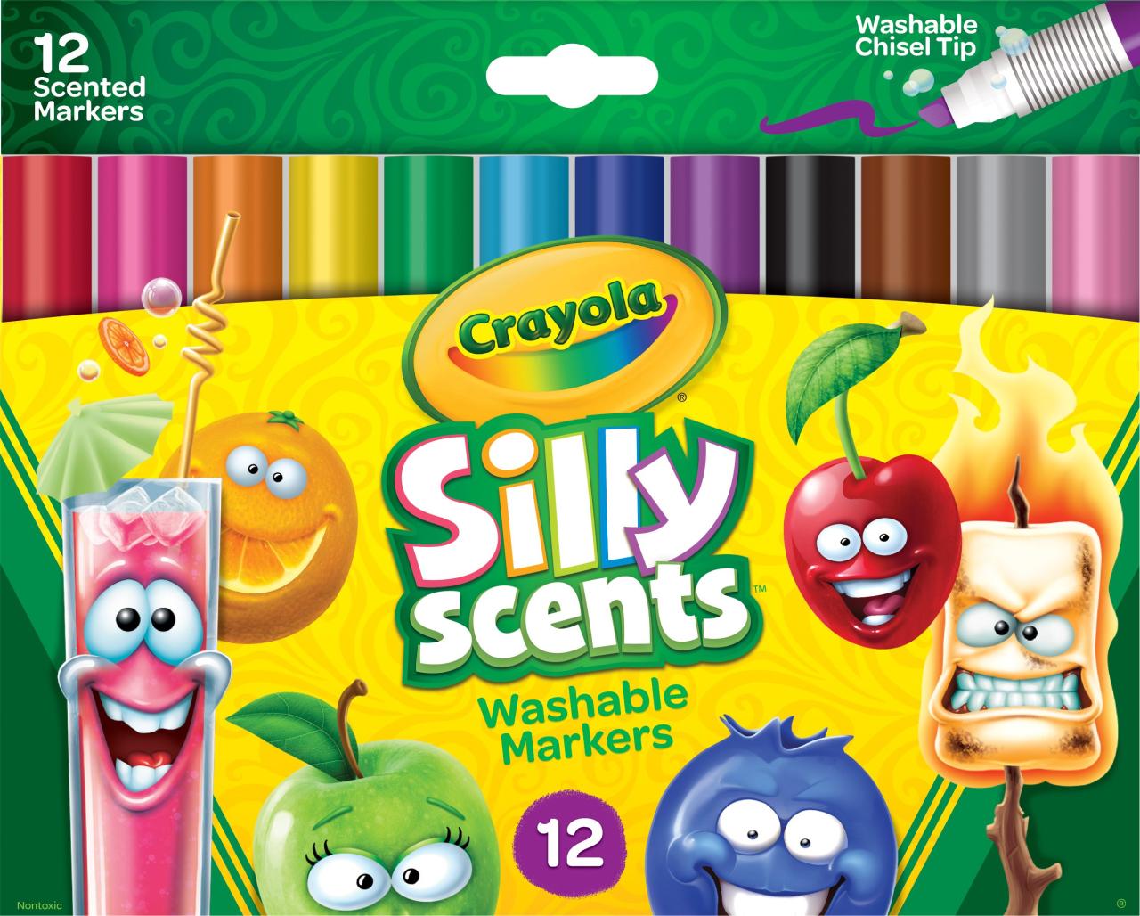 crayons silly scents