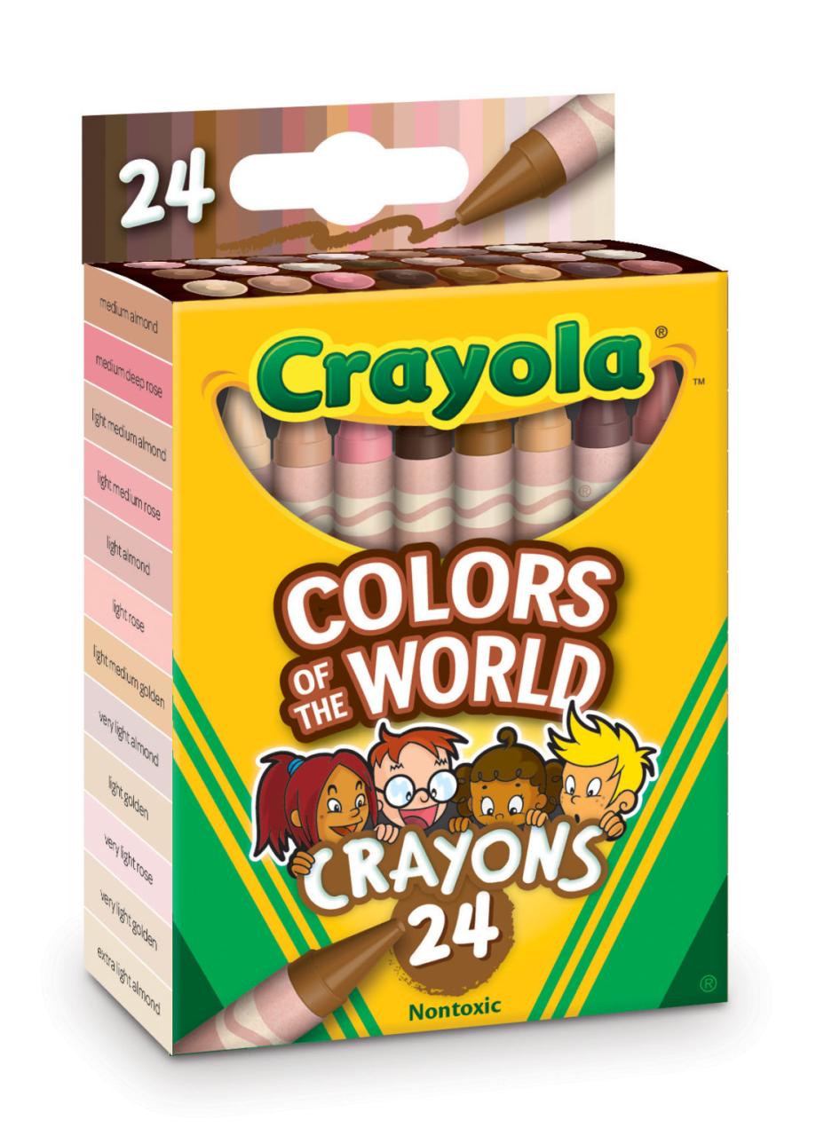 skin colored crayons