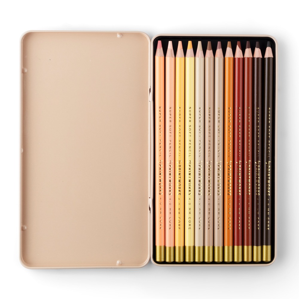 skin tone colored pencils