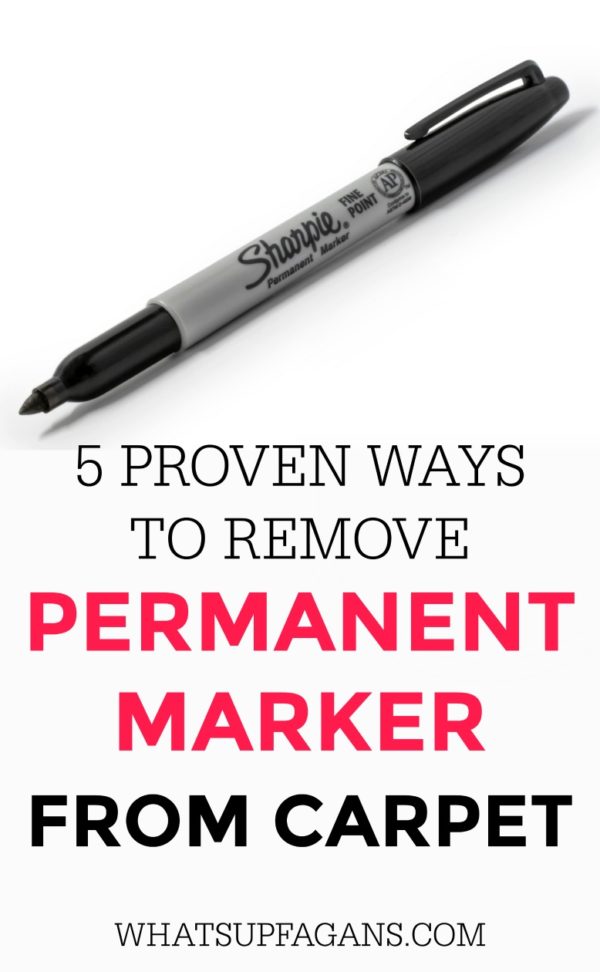 how to remove permanent marker from carpet