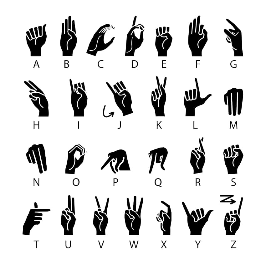 Let's Draw the Alphabet in Sign Language!