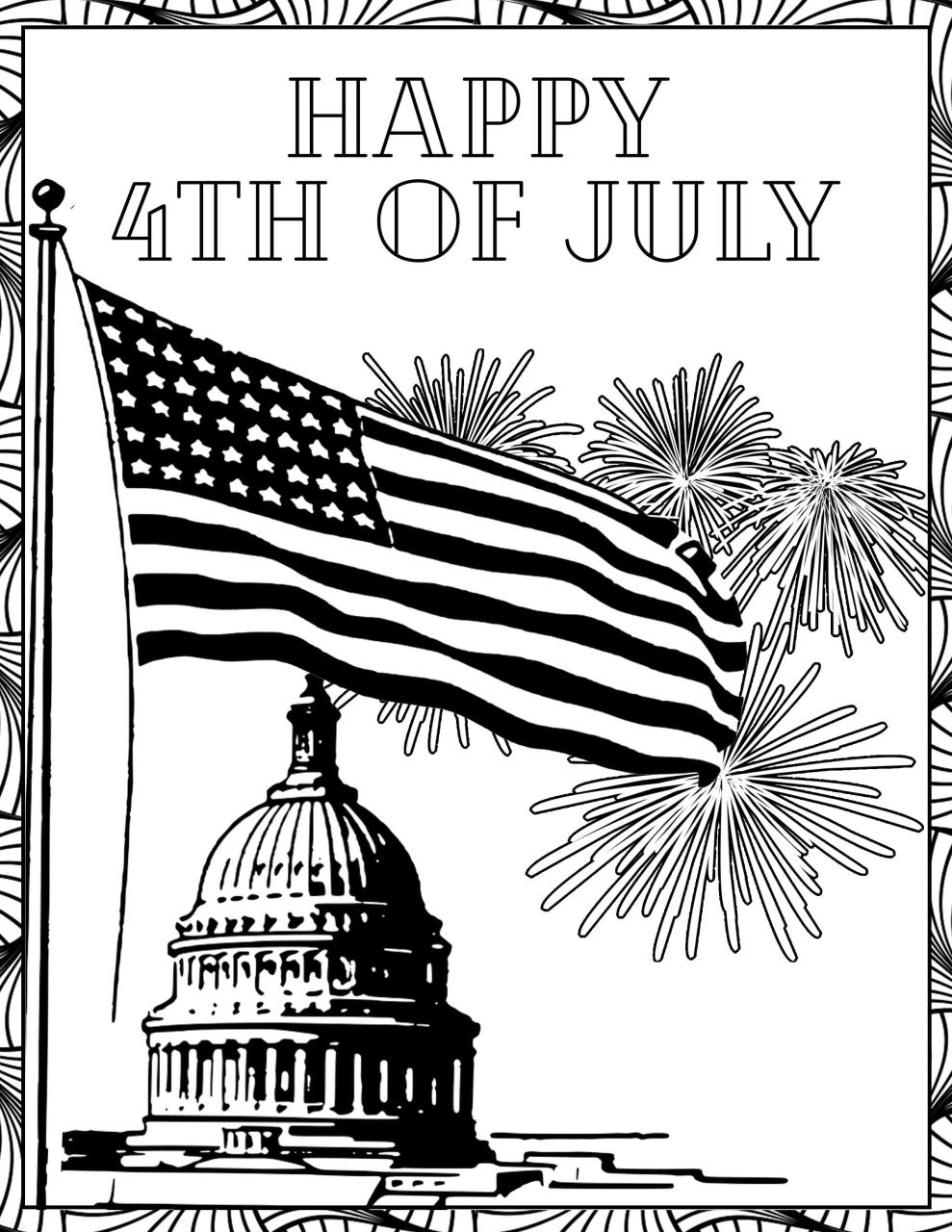 fourth of july coloring sheets