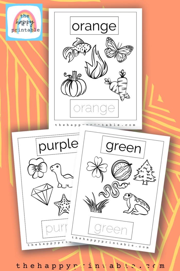 learning colors coloring pages