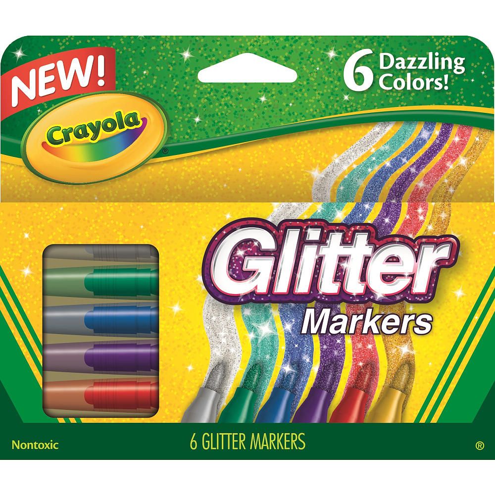 Let's Spark Your Imagination with Crayola Glitter Markers!