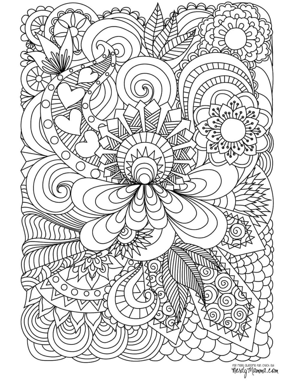 adult coloring pages images