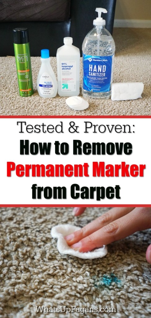 how to get marker off carpet