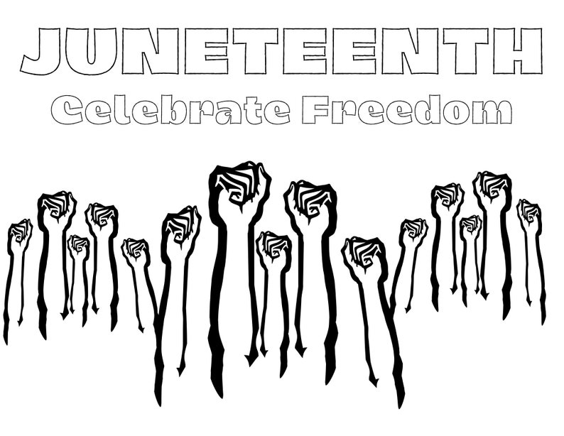 Let's Draw Together: A Juneteenth Coloring Book Adventure!