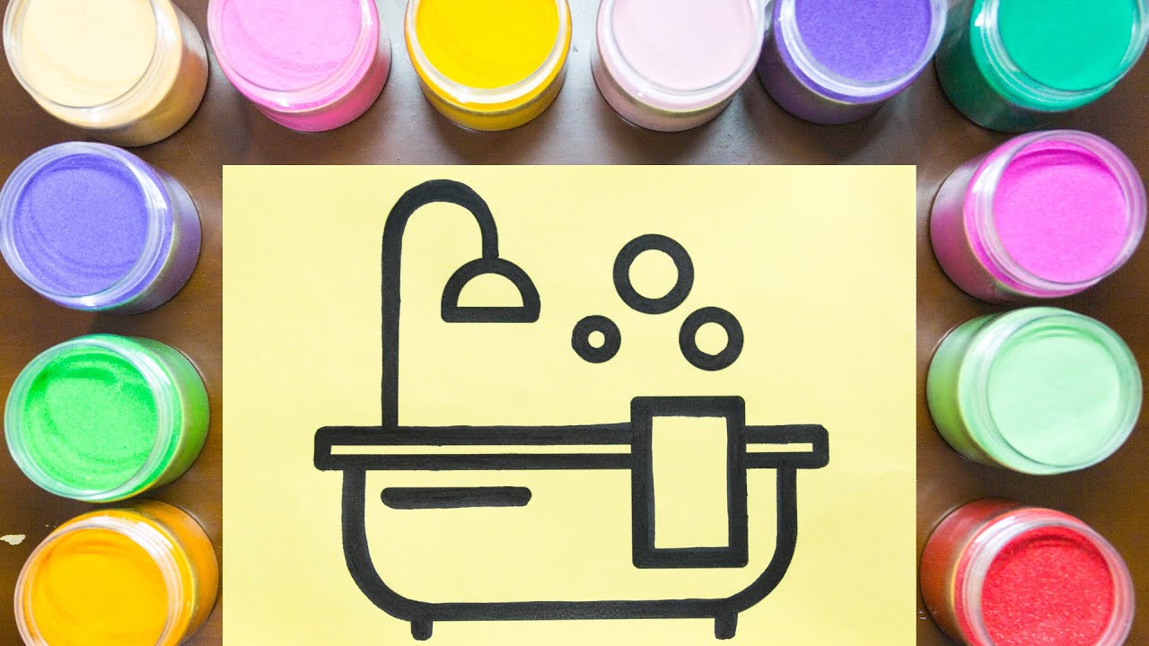 Let's Draw a "Bathtub Finger Paint Soap"! 🎨🛁