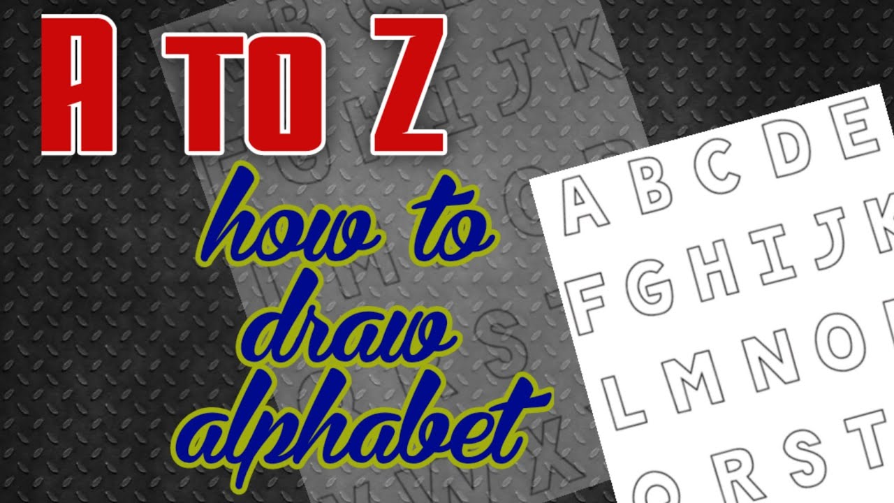 Let's Draw the Alphabet!  🎨