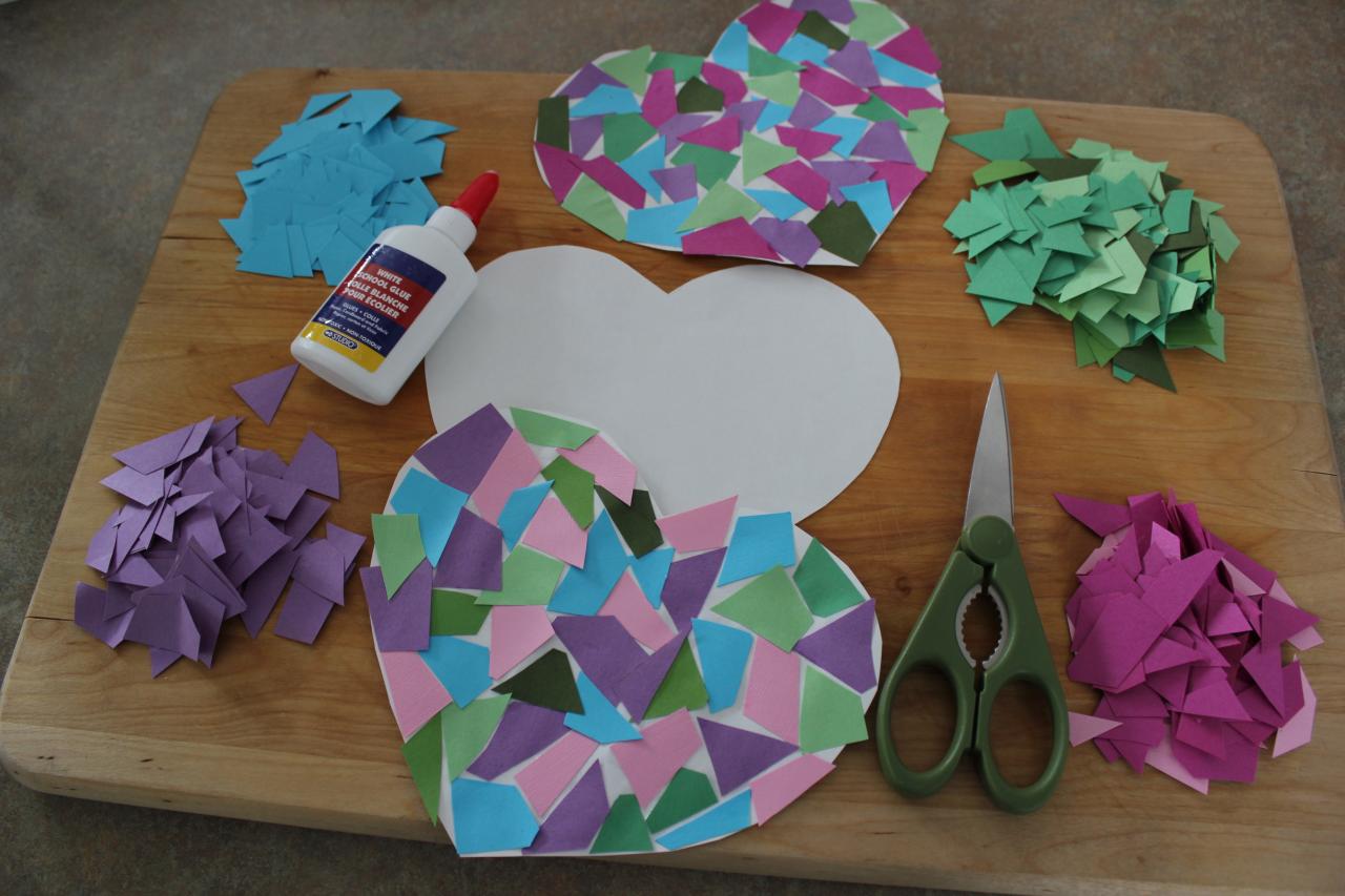 craft ideas construction paper