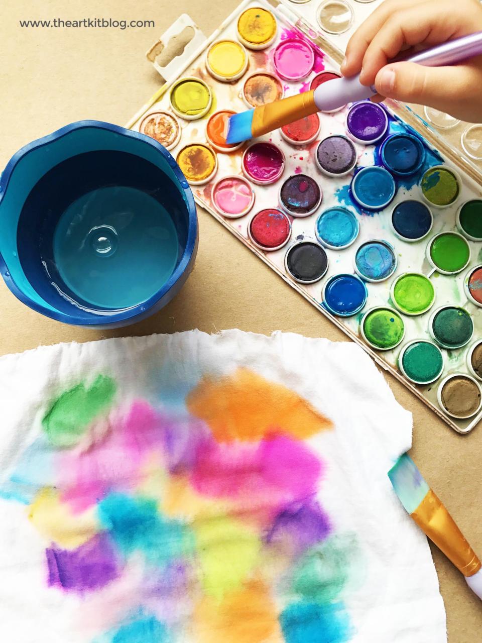 Let's Paint Fabric with Watercolors! 🎨