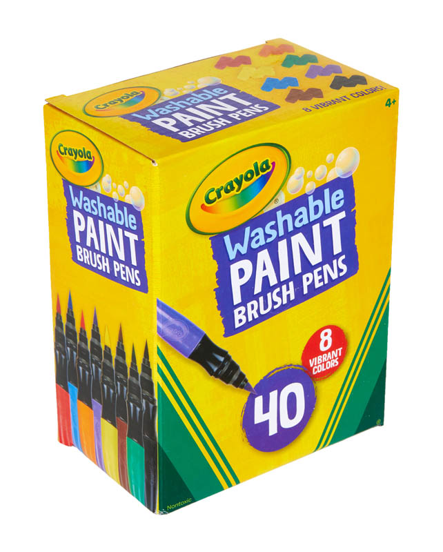 washable paint brush pens