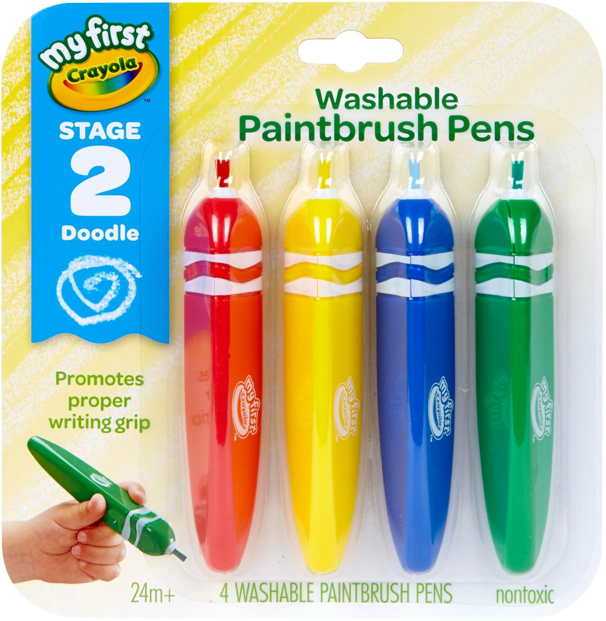 washable paint brush pens