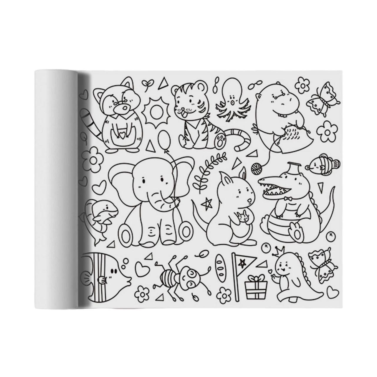 coloring paper roll