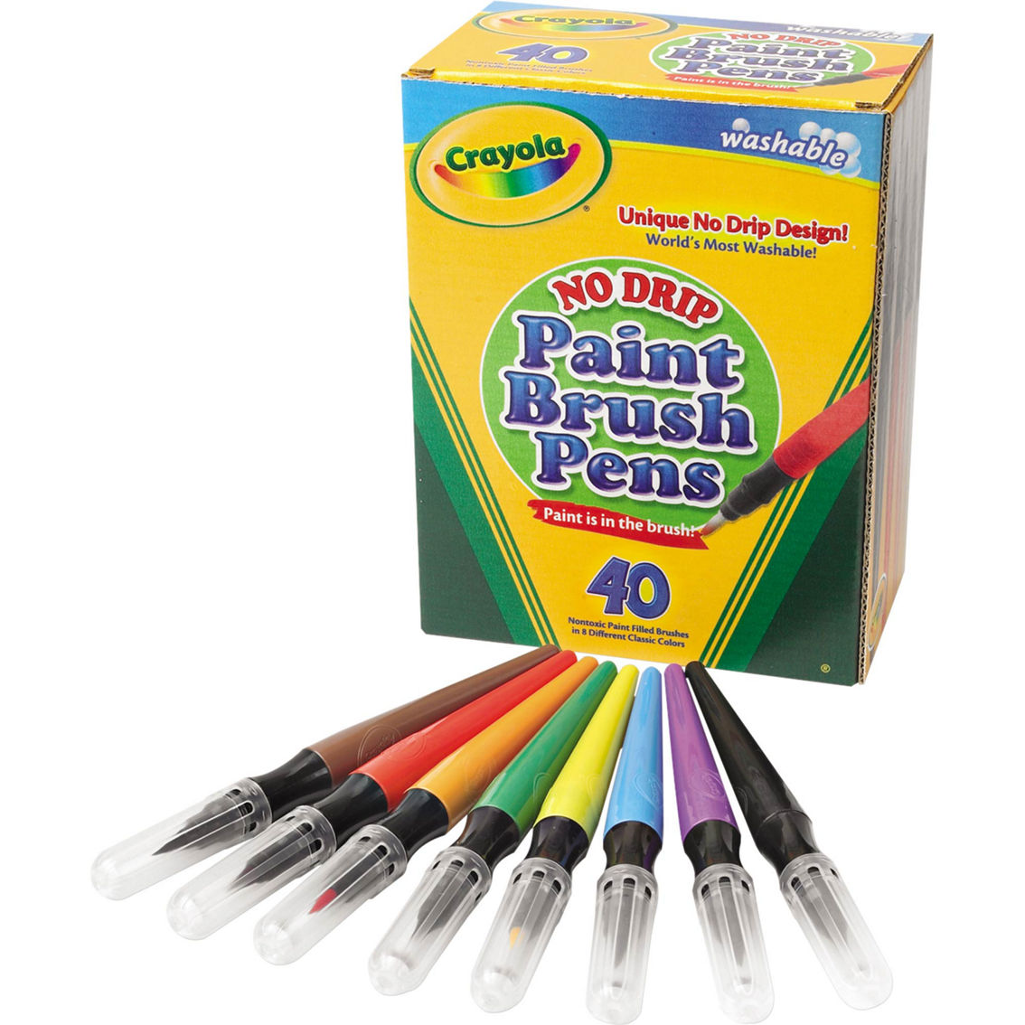 washable paint brush pens