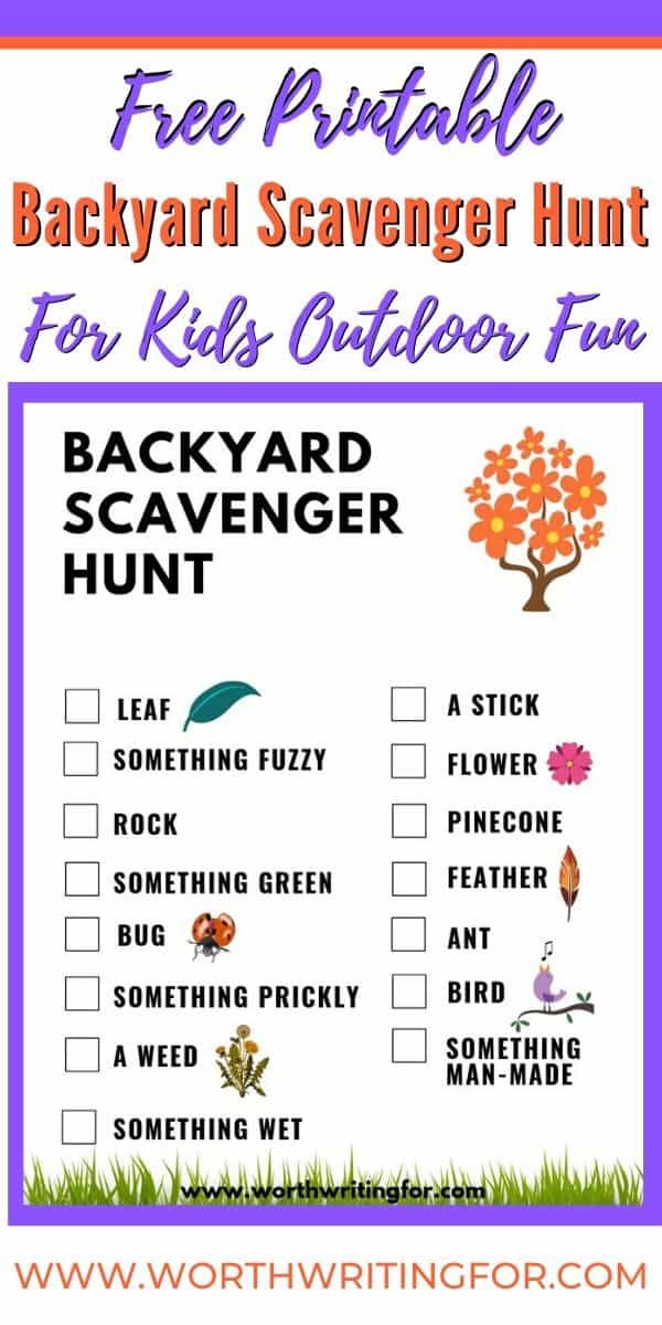 Alright, young artist! Let's embark on a fun adventure in your backyard with a drawing scavenger hunt! 