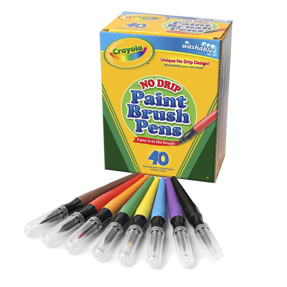 washable paint brush pens