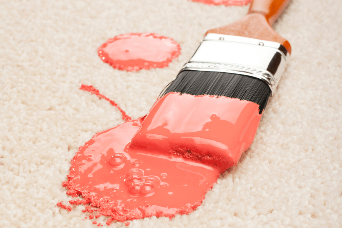 how to get watercolor paint out of carpet