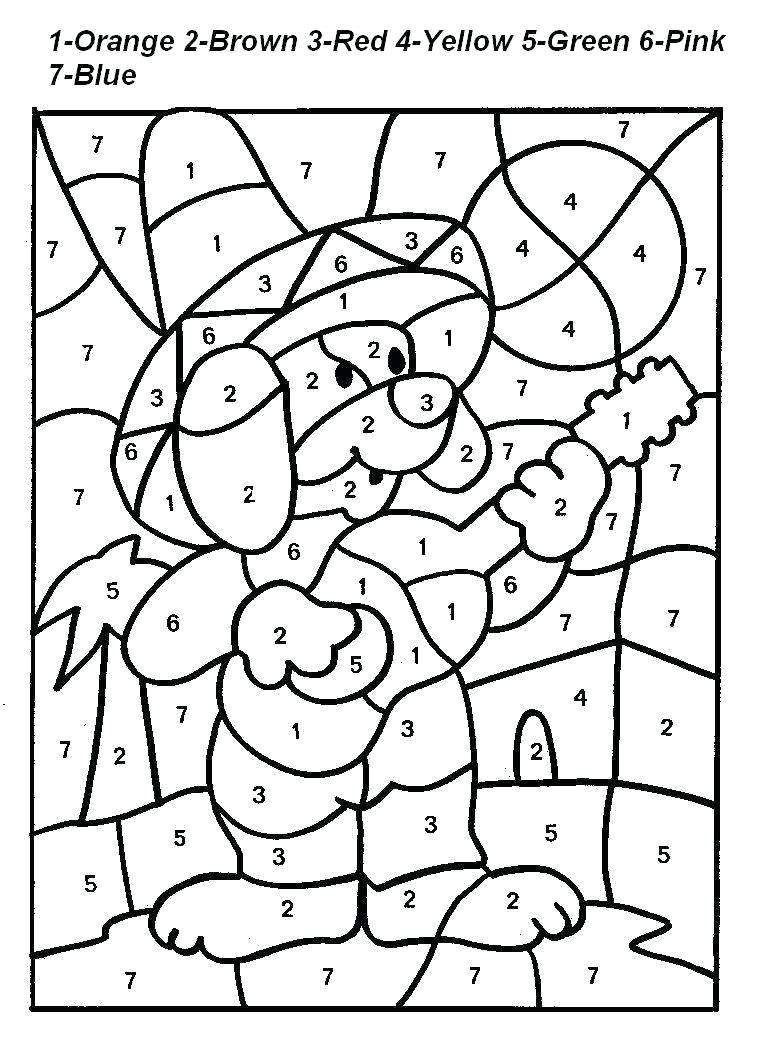 number colouring sheets printable