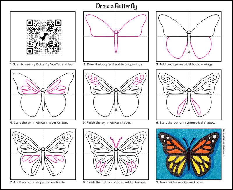 Let's Draw a Butterfly! A Colorful Journey with Numbers