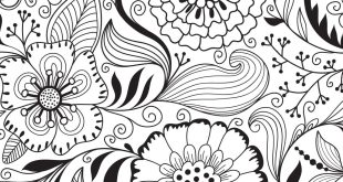 pattern colouring pages