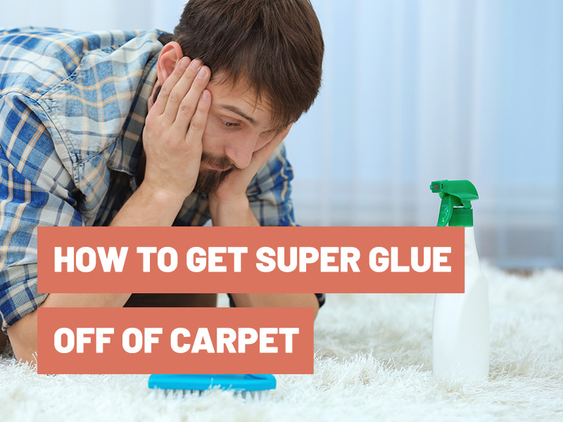 how to get glue off carpet