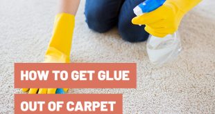 how to get glue off carpet