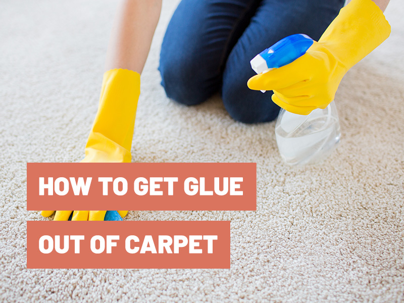 how to get glue off carpet