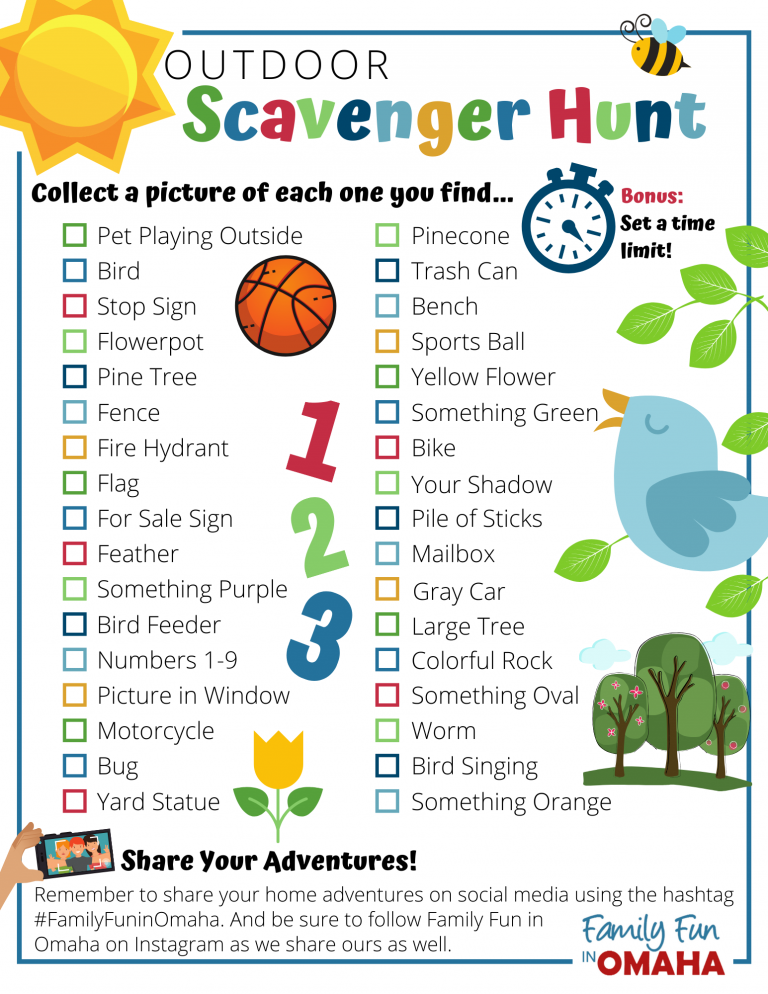 Let's Go on a Backyard Scavenger Hunt Adventure!