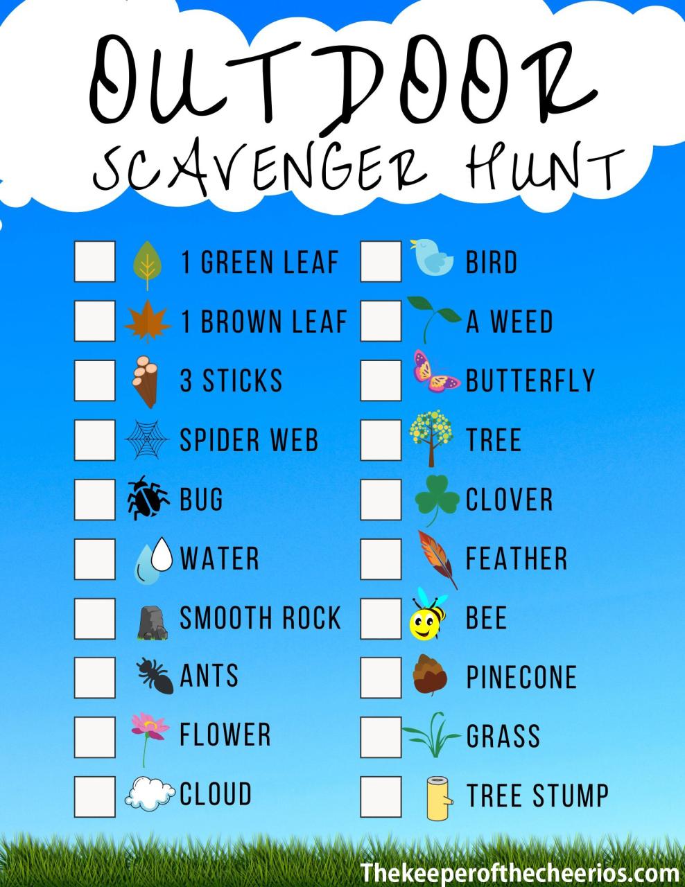 Let's Go on a Backyard Scavenger Hunt Adventure!