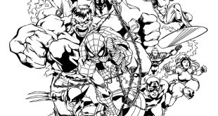 marvel coloring book