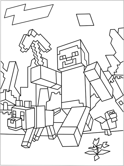 Unlocking the World of Minecraft Coloring Pages: A Drawing Adventure for Kids!