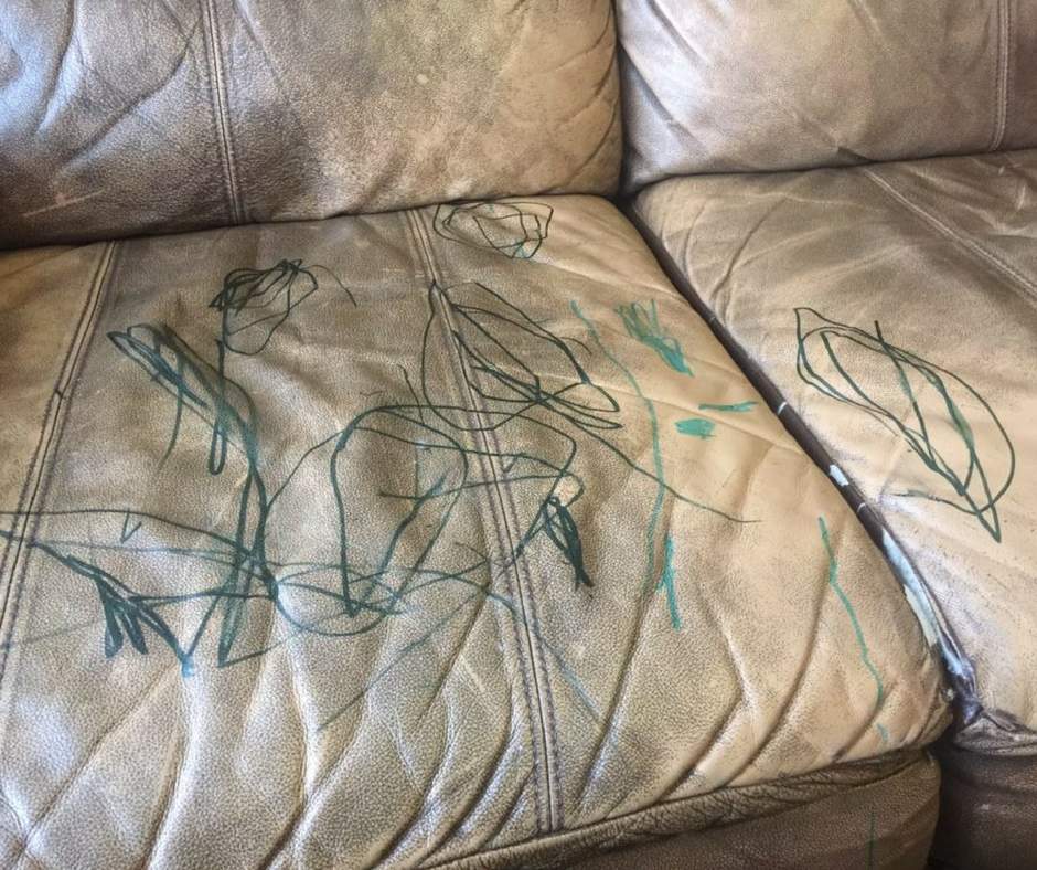 how to get marker off of couch