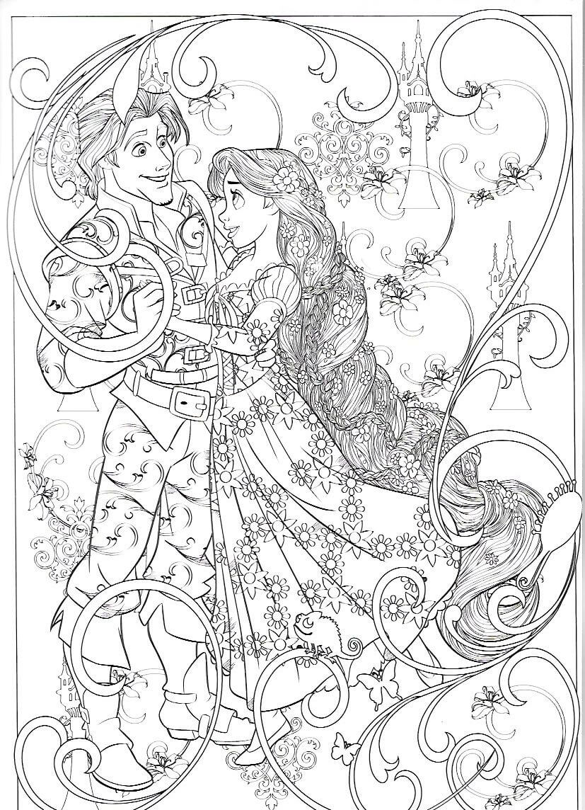 disney adult coloring pages