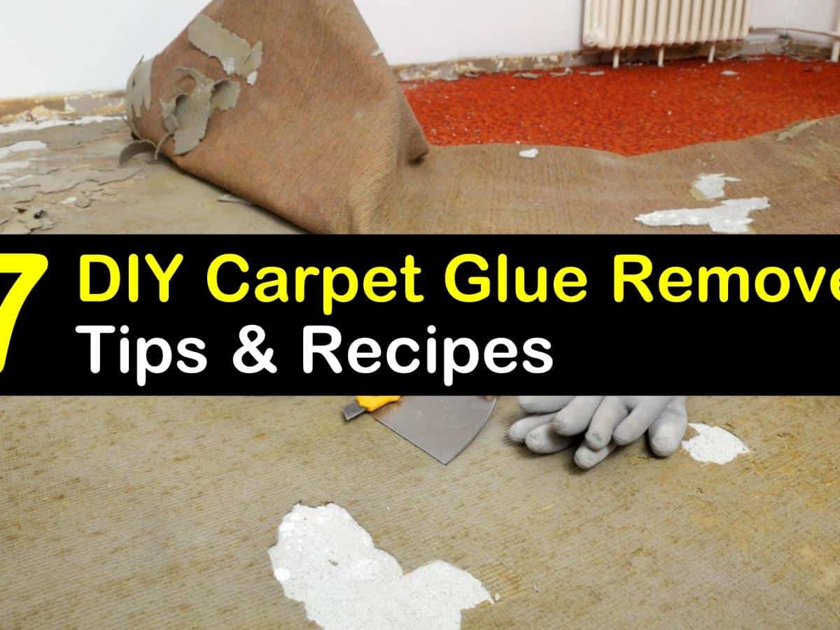 how to get glue off carpet