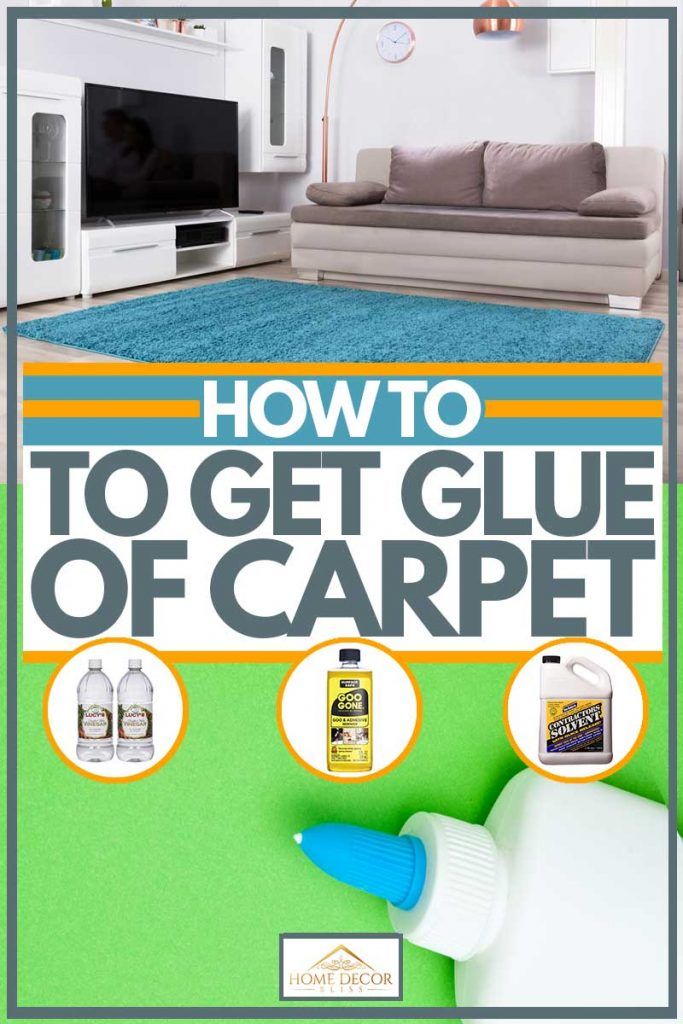 how to get glue off carpet