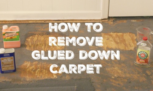 how to get glue off carpet