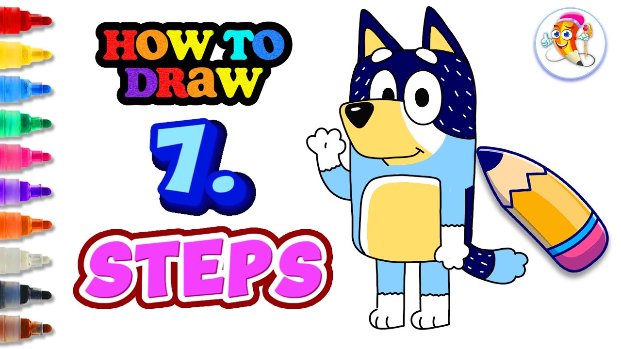 Let's Draw with Bluey! 🎨